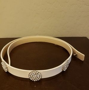 NWT!! Kate Spade cream belt!